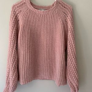 Moral Fiber Pink Womens Sweater Size Large